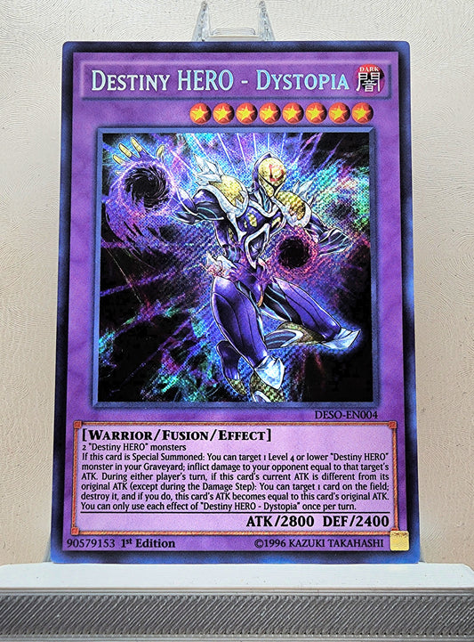 Yugioh! 1x Destiny HERO - Dystopia (DESO - Secret Rare) 1st Edition