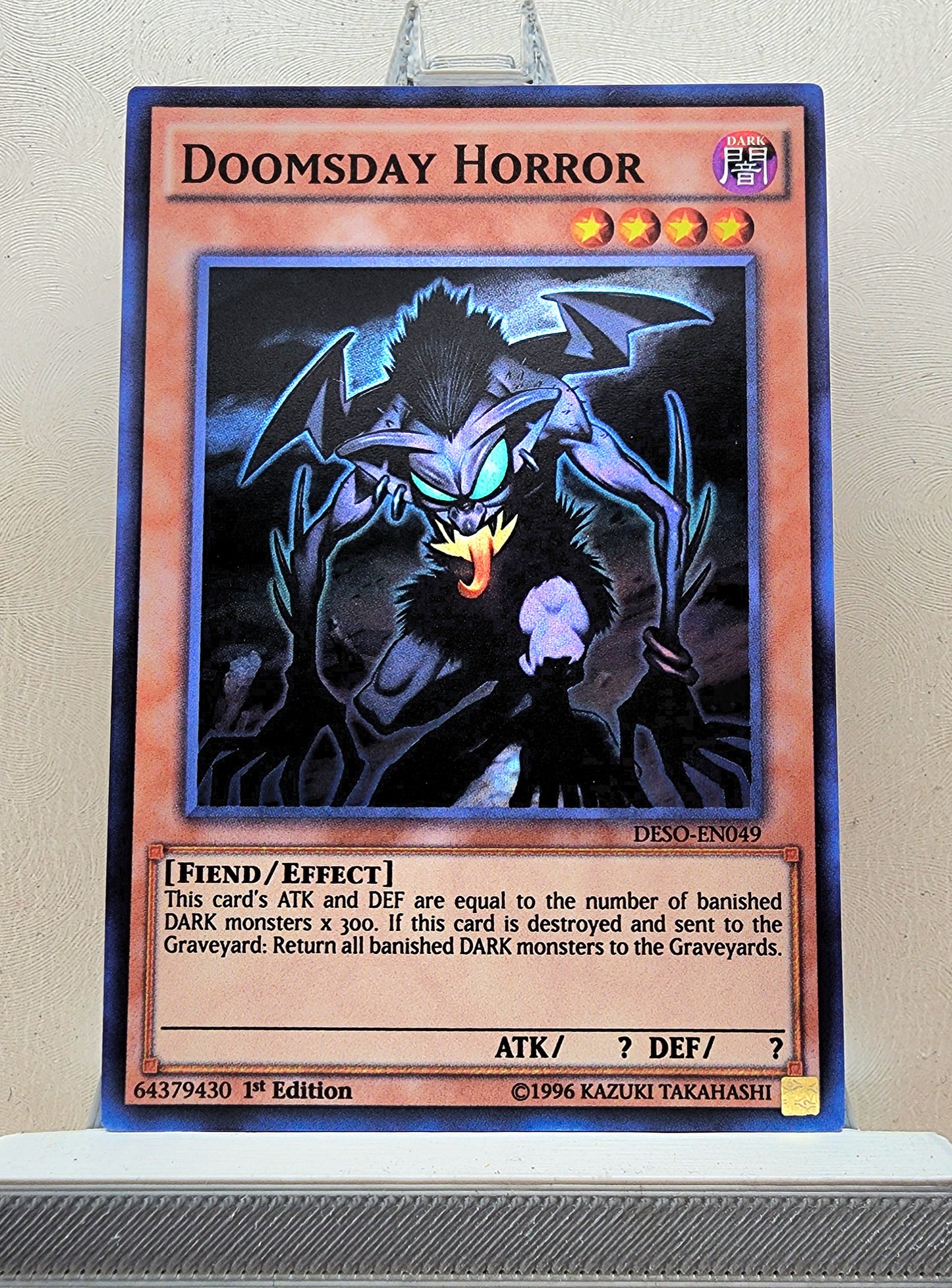Yugioh! 1x Doomsday Horror (DESO - Super Rare) 1st Edition