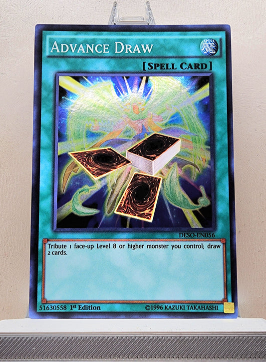 Yugioh! 1x Advance Draw (DESO - Super Rare) 1st Edition