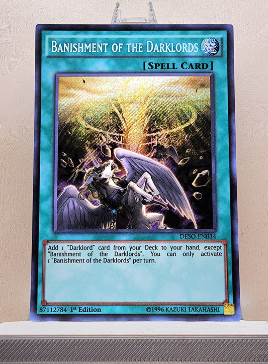 Yugioh! 1x Banishment of the Darklords (DESO - Secret Rare) 1st Edition
