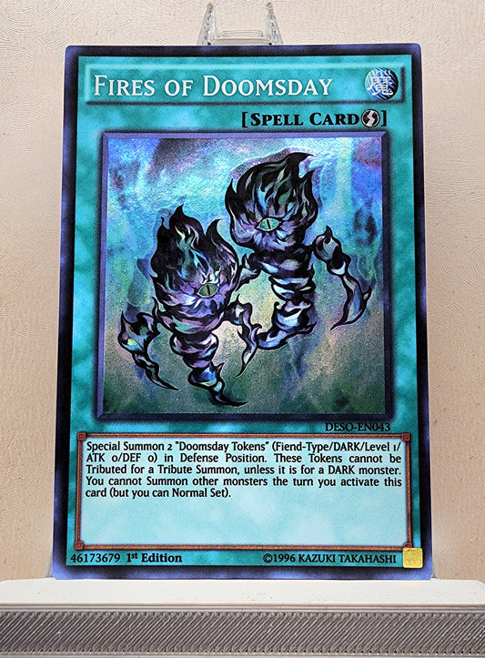 Yugioh! 1x Fires of Doomsday (DESO - Super Rare) 1st Edition