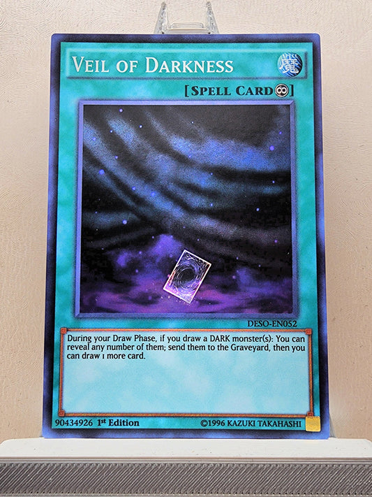 Yugioh! 1x Veil of Darkness (DESO - Super Rare) 1st Edition