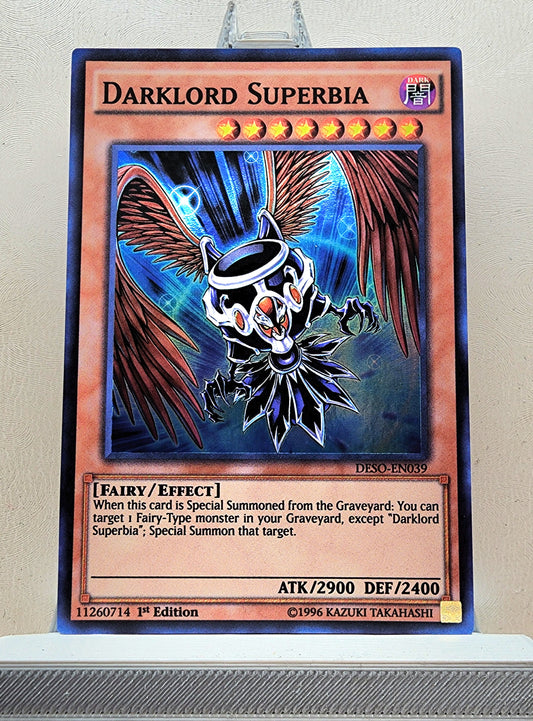 Yugioh! 1x Darklord Superbia (DESO - Super Rare) 1st Edition