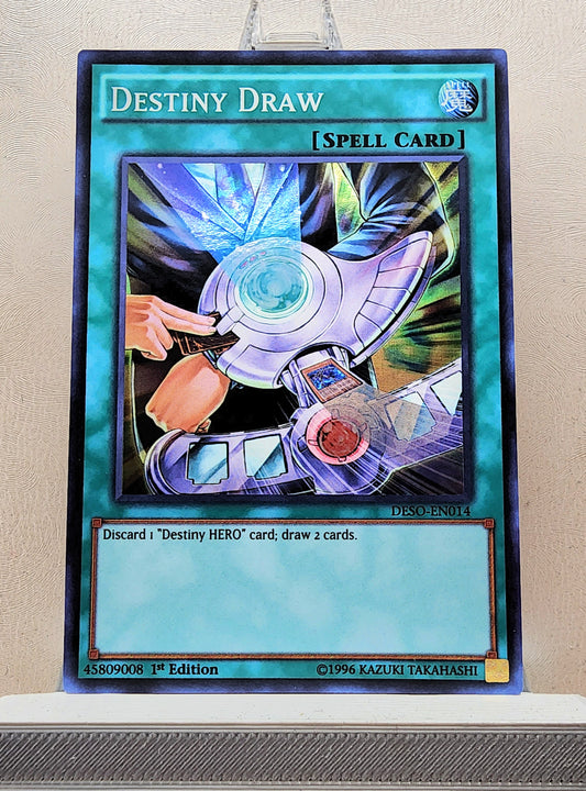 Yugioh! 1x Destiny Draw (DESO - Super Rare) 1st Edition