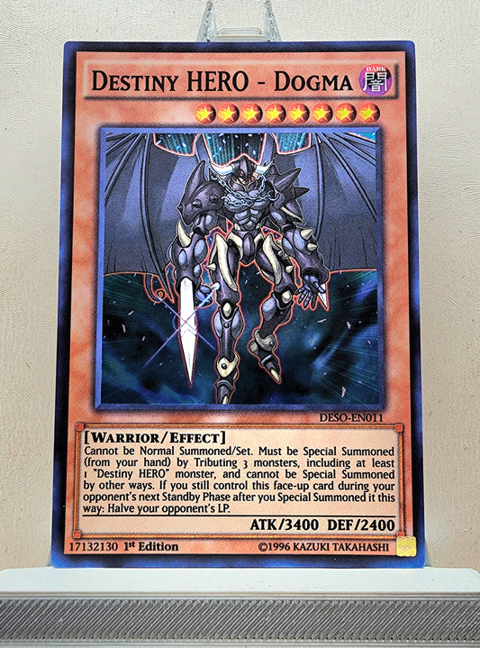 Yugioh! 1x Destiny HERO - Dogma (DESO - Super Rare) 1st Edition
