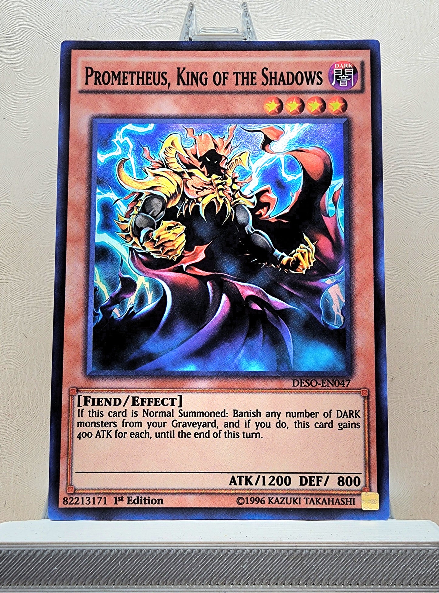 Yugioh! 1x Prometheus, King of the Shadows (DESO - Super Rare) 1st Edition