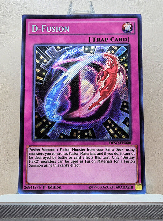 Yugioh! 1x D-Fusion (DESO - Secret Rare) 1st Edition