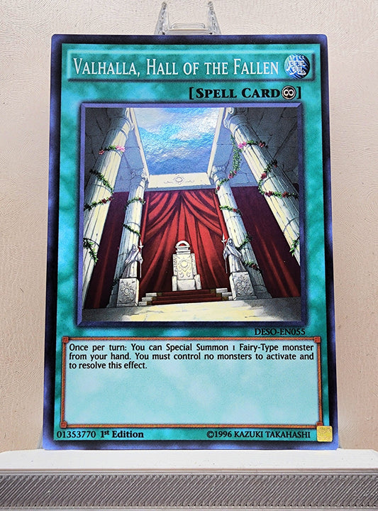 Yugioh! 1x Valhalla, Hall of the Fallen (DESO - Super Rare) 1st Edition