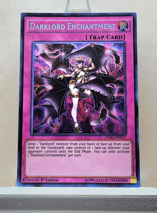 Yugioh! 1x Darklord Enchantment (DESO - Secret Rare) 1st Edition