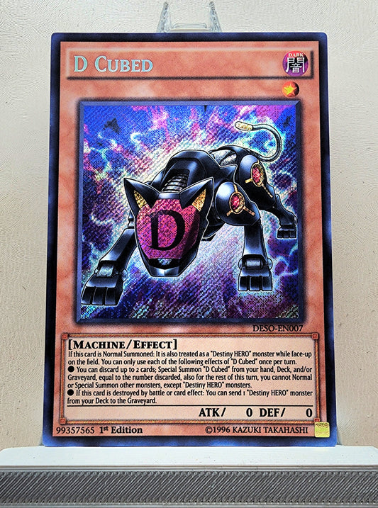 Yugioh! 1x D Cubed (DESO - Secret Rare) 1st Edition