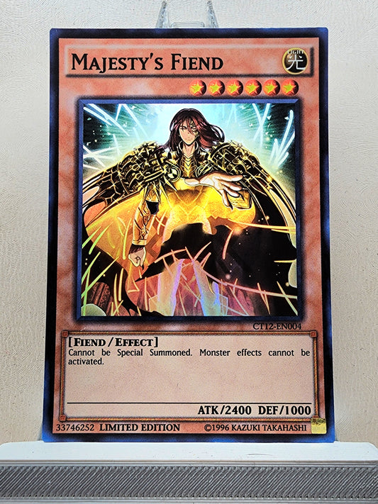 Yugioh! 1x Majesty's Fiend (CT12 - Super Rare) Limited Edition