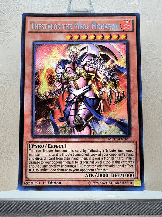 Yugioh! 1x Thestalos the Mega Monarch (MP15 - Secret Rare) 1st Edition