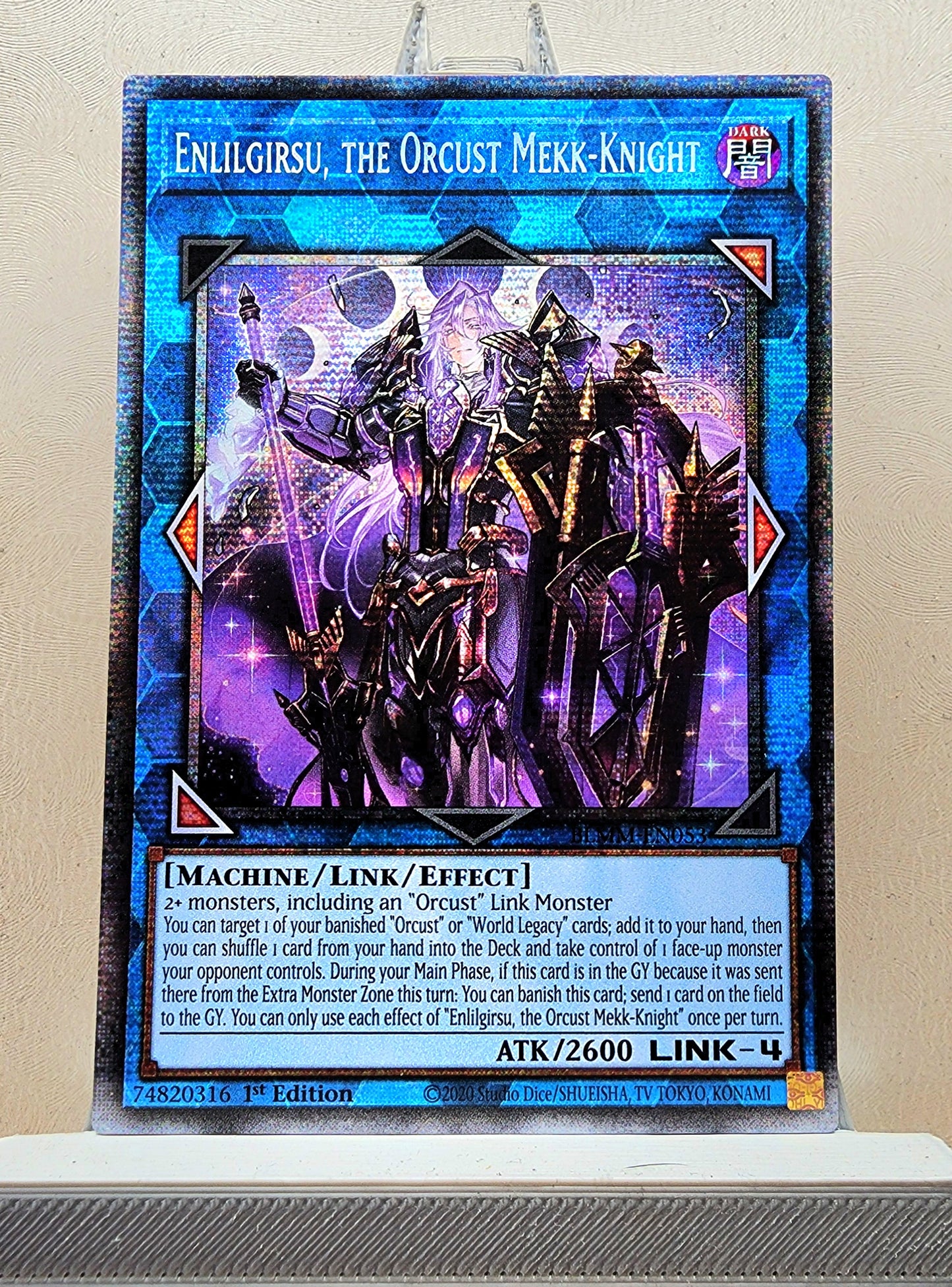 Yugioh! 1x Enlilgirsu, the Orcust Mekk-Knight (BLMM - Starlight Rare) 1st Edition