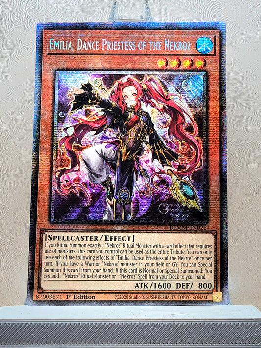 Yugioh! 1x Emilia, Dance Priestess of the Nekroz (BLMM - Starlight Rare) 1st Edition