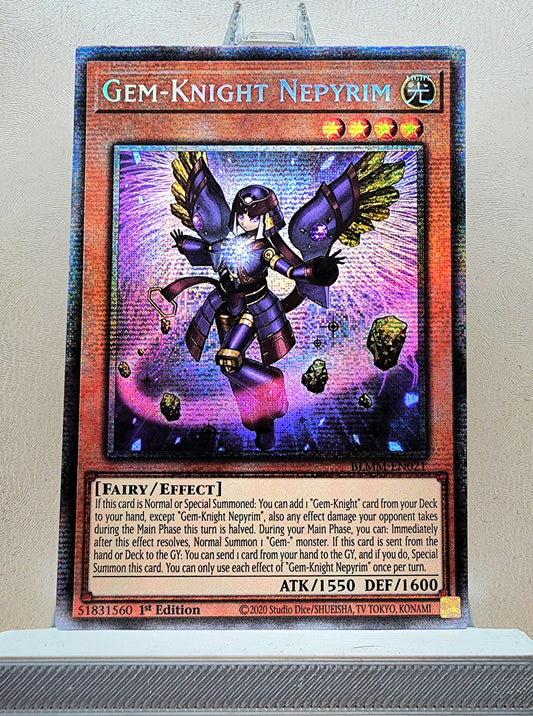 Yugioh! 1x Gem-Knight Nepyrim (BLMM - Starlight Rare) 1st Edition