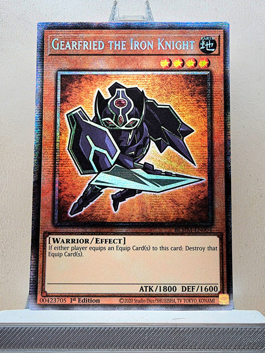 Yugioh! 1x Gearfried the Iron Knight Chibi Artwork (BLMM - Starlight Rare) 1st Edition