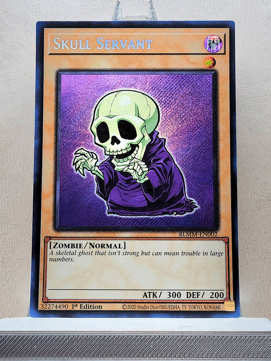 Yugioh! 1x Skull Servant Chibi Artwork (BLMM - Secret Rare) 1st Edition