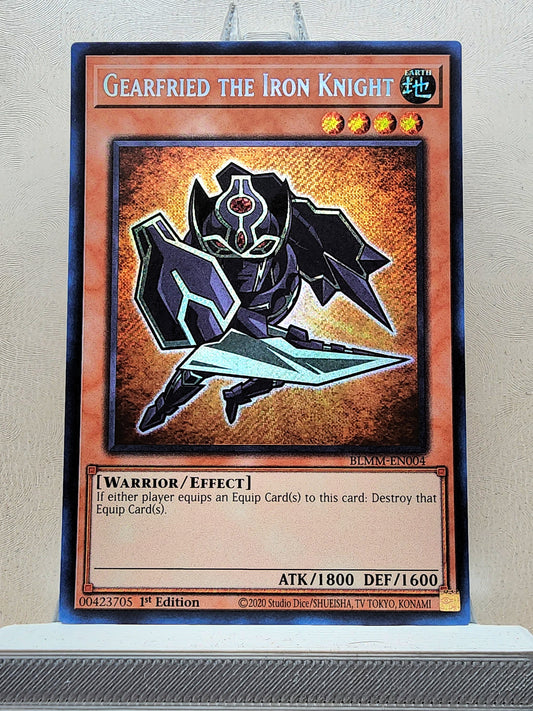 Yugioh! 1x Gearfried the Iron Knight Chibi Artwork (BLMM - Secret Rare) 1st Edition