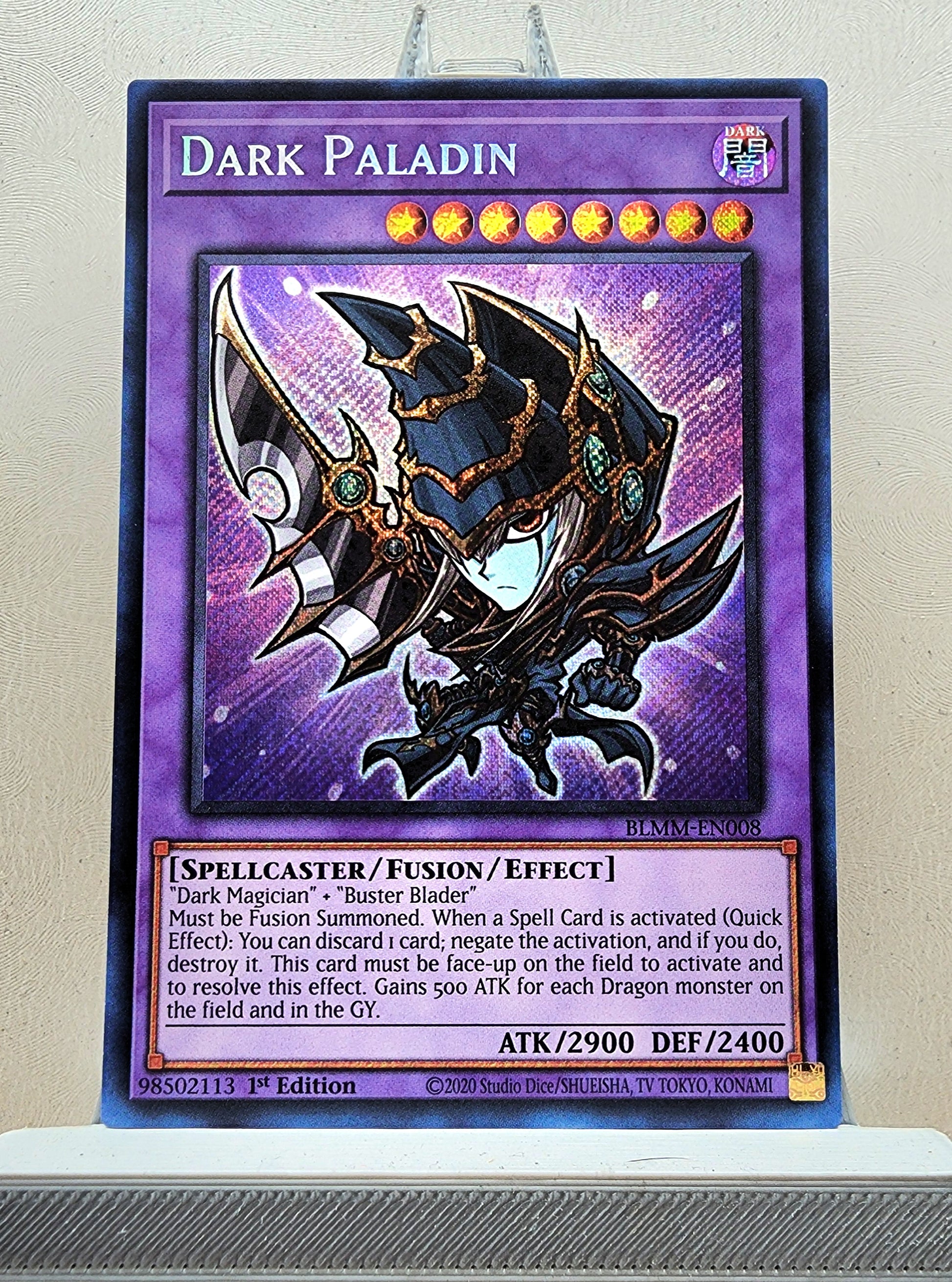 Yugioh! 1x Dark Paladin Chibi Artwork (BLMM - Secret Rare) 1st Edition KAWAIII SUSHI Yugioh! 1x Dark Paladin Chibi Artwork (BLMM - Secret Rare) 1st Edition KAWAIII SUSHI