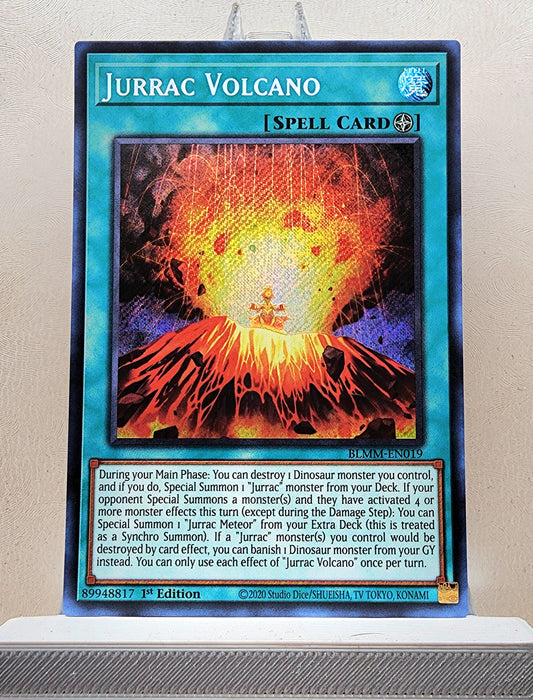 Yugioh! 1x Jurrac Volcano (BLMM - Secret Rare) 1st Edition