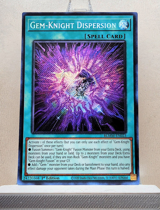 Yugioh! 1x Gem-Knight Dispersion (BLMM - Secret Rare) 1st Edition