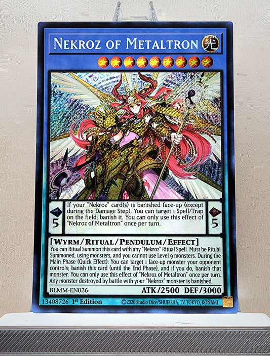Yugioh! 1x Nekroz of Metaltron (BLMM - Secret Rare) 1st Edition