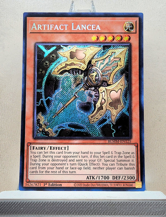 Yugioh! 1x Artifact Lancea (BLMM - Secret Rare) 1st Edition