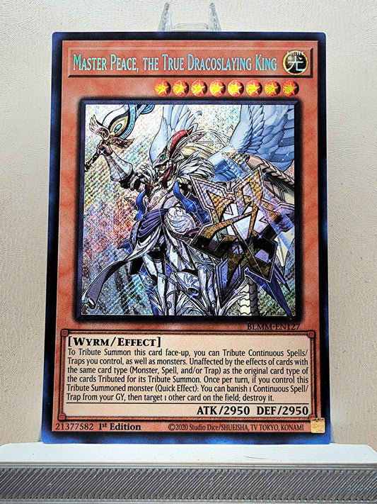 Yugioh! 1x Master Peace, the True Dracoslaying King (BLMM - Secret Rare) 1st Edition