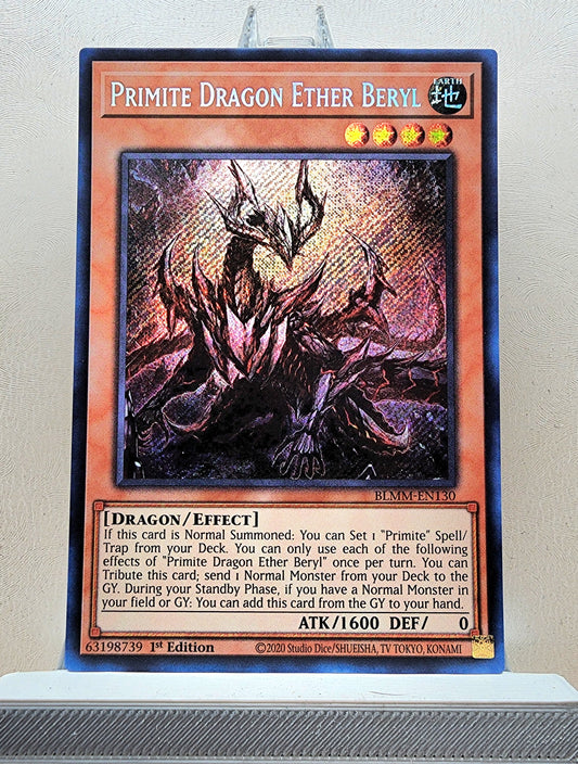 Yugioh! 1x Primite Dragon Ether Beryl (BLMM - Secret Rare) 1st Edition