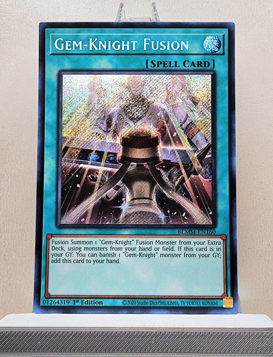 Yugioh! 1x Gem-Knight Fusion Alt Art (BLMM - Secret Rare) 1st Edition