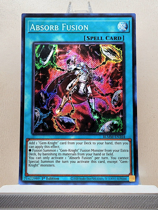 Yugioh! 1x Absorb Fusion (BLMM - Secret Rare) 1st Edition