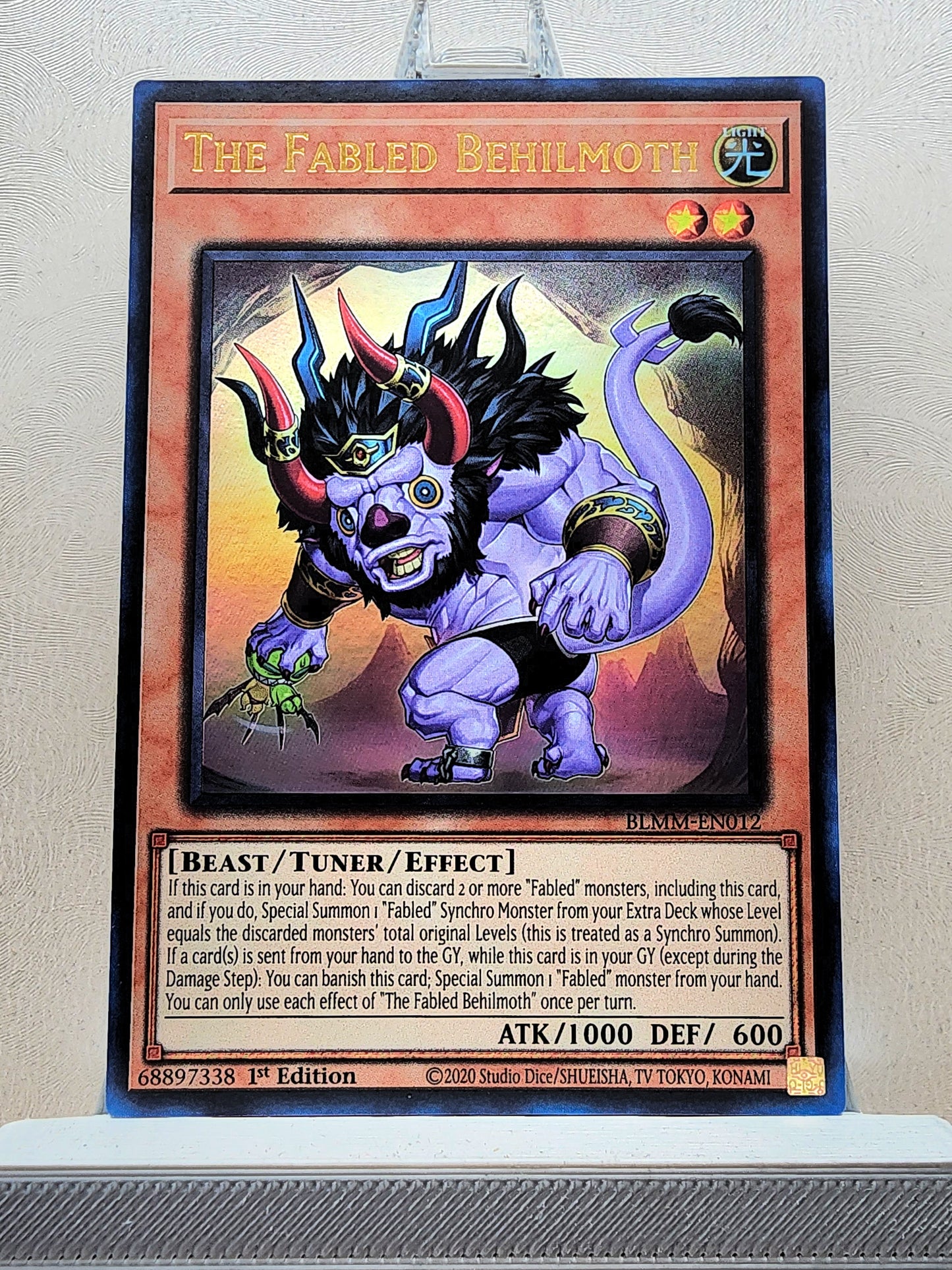 Yugioh! 1x The Fabled Behilmoth (BLMM - Ultra Rare) 1st Edition