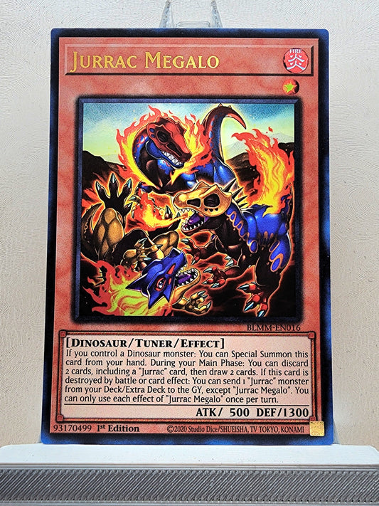 Yugioh! 1x Jurrac Megalo (BLMM - Ultra Rare) 1st Edition