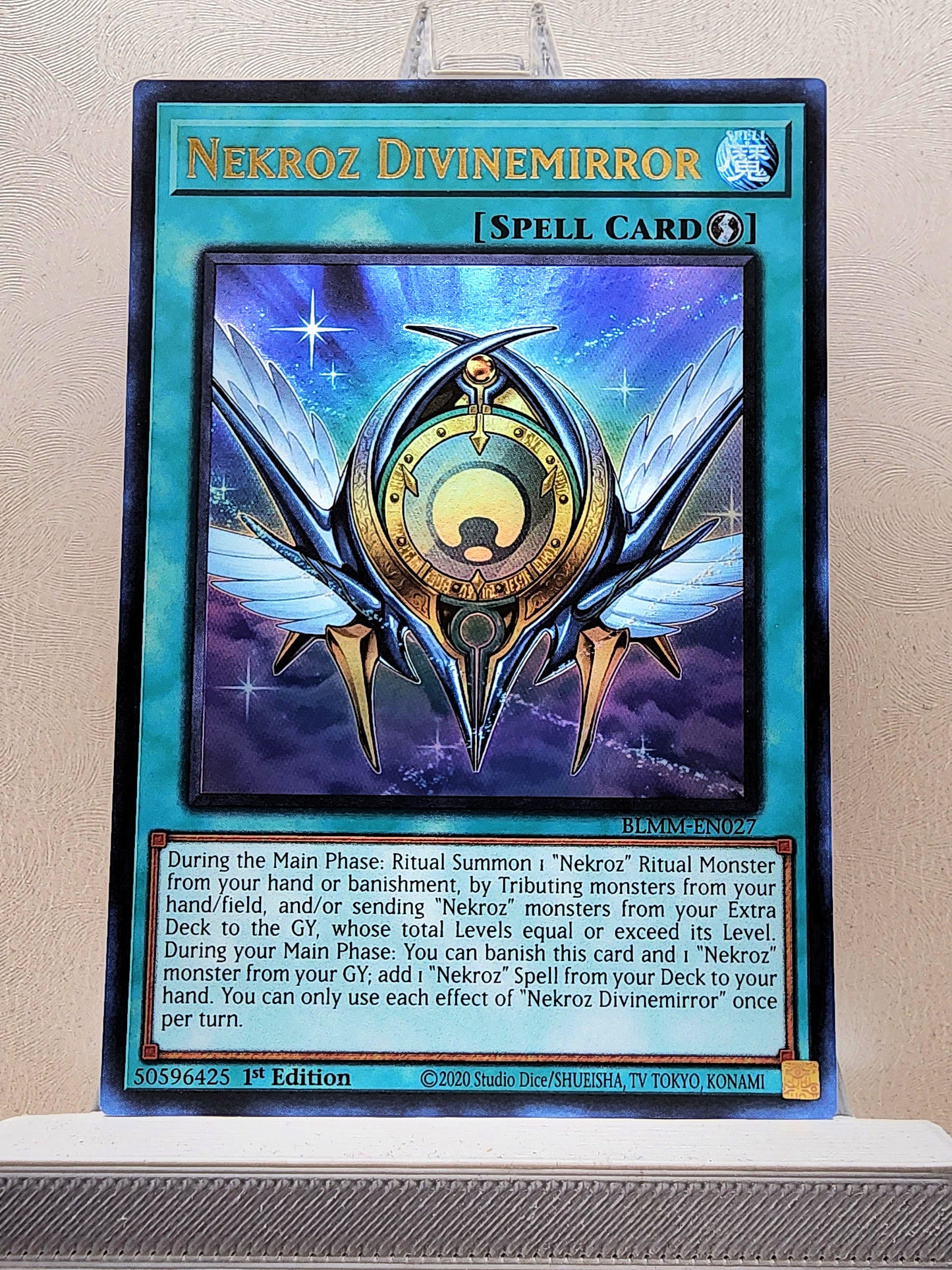 Yugioh! 1x Nekroz Divinemirror (BLMM - Ultra Rare) 1st Edition