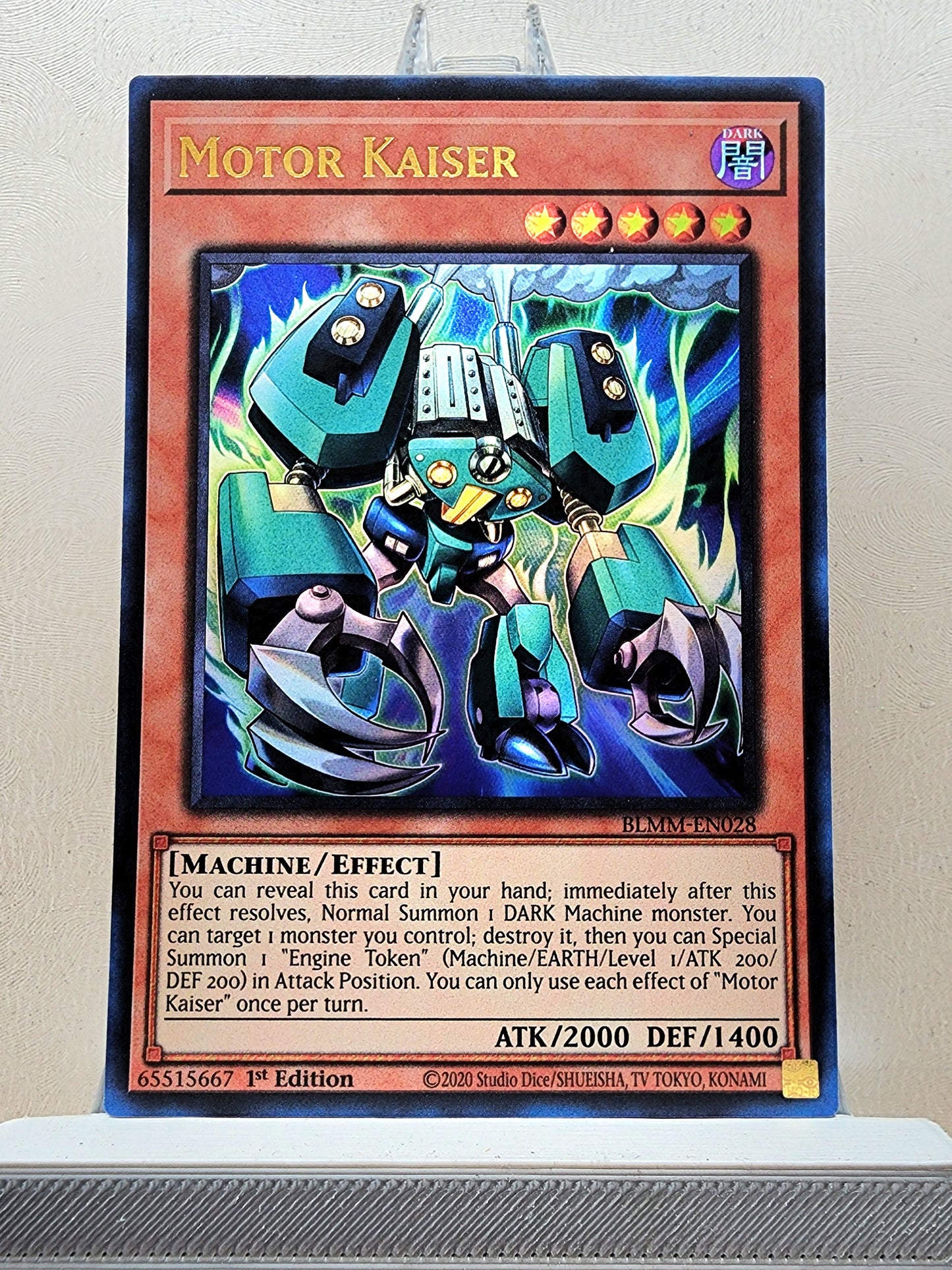 Yugioh! 1x Motor Kaiser (BLMM - Ultra Rare) 1st Edition