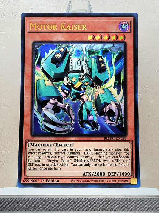 Yugioh! 1x Motor Kaiser (BLMM - Ultra Rare) 1st Edition