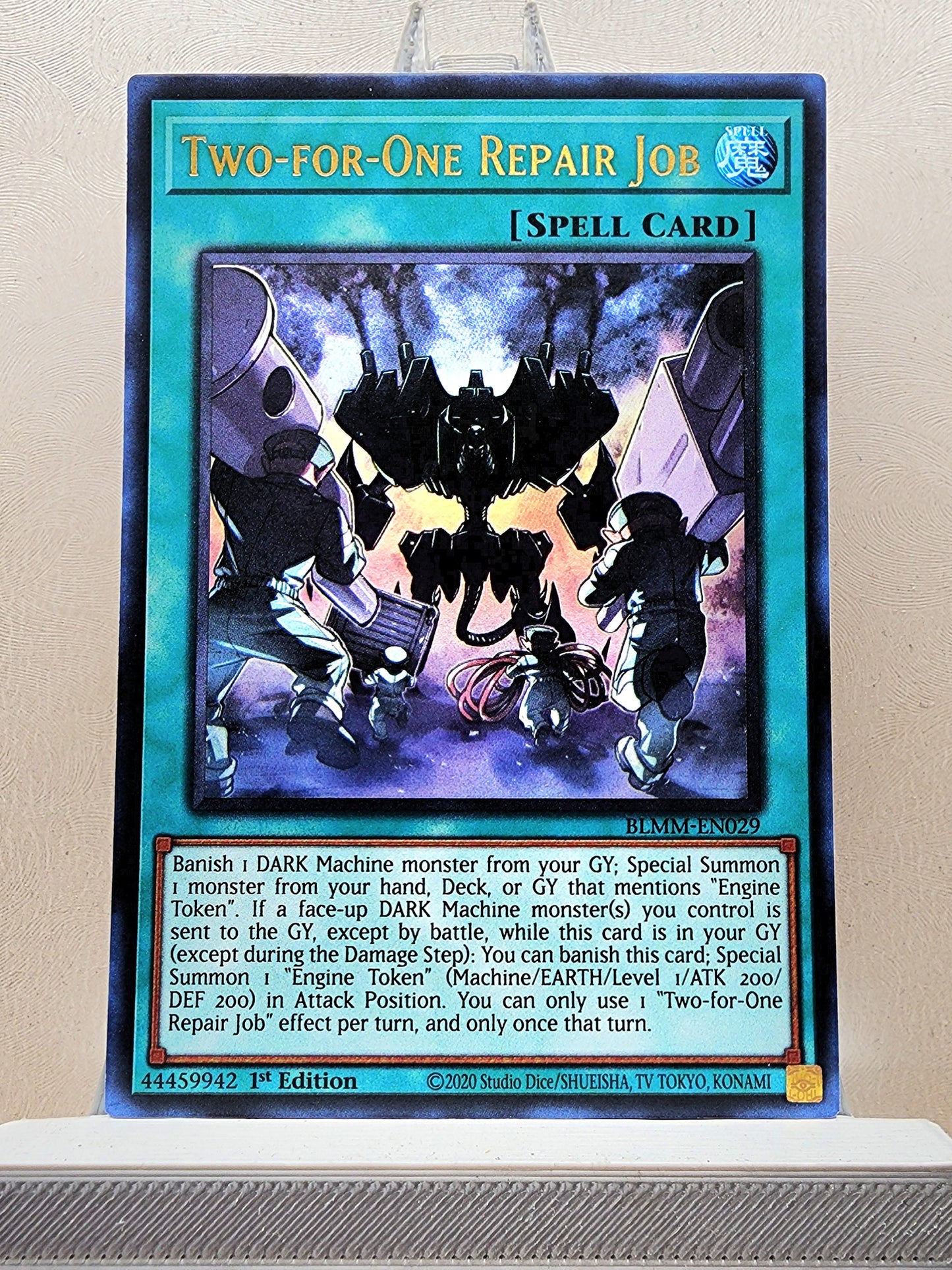 Yugioh! 1x Two for One Repair Job (BLMM - Ultra Rare) 1st Edition
