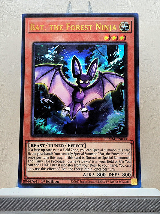 Yugioh! 1x Bat, the Forest Ninja (BLMM - Ultra Rare) 1st Edition