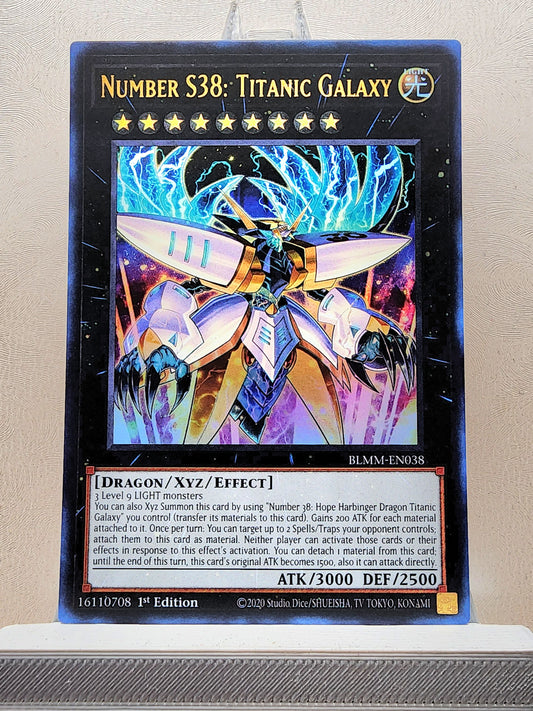 Yugioh! 1x Number S38: Titanic Galaxy (BLMM - Ultra Rare) 1st Edition