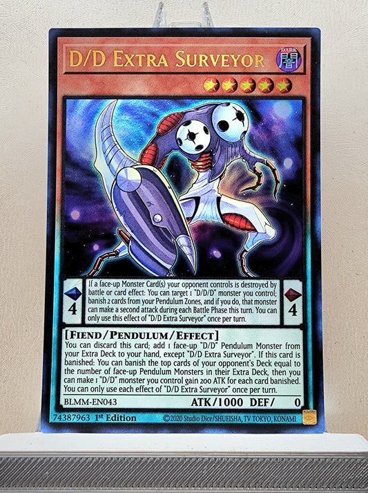 Yugioh! 1x D/D Extra Surveyor (BLMM - Ultra Rare) 1st Edition