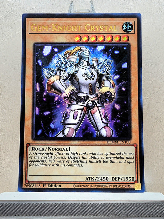Yugioh! 1x Gem-Knight Crystal (BLMM - Ultra Rare) 1st Edition