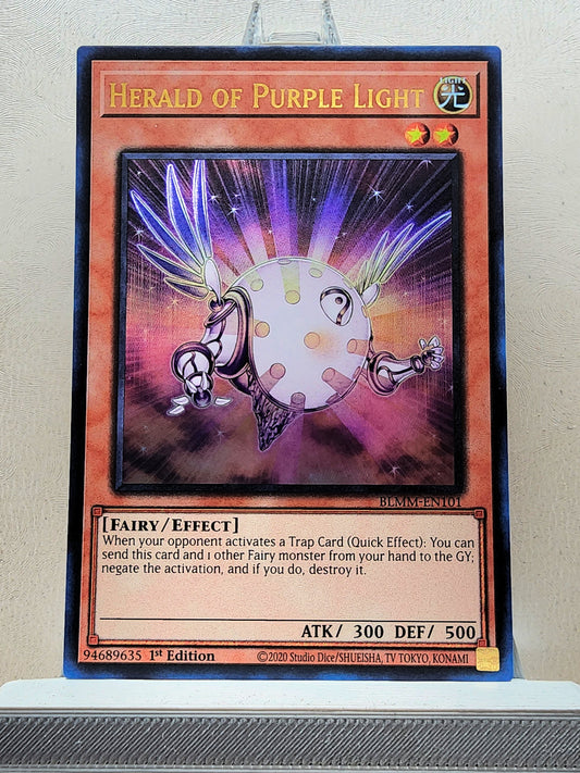 Yugioh! 1x Herald of Purple Light (BLMM - Ultra Rare) 1st Edition