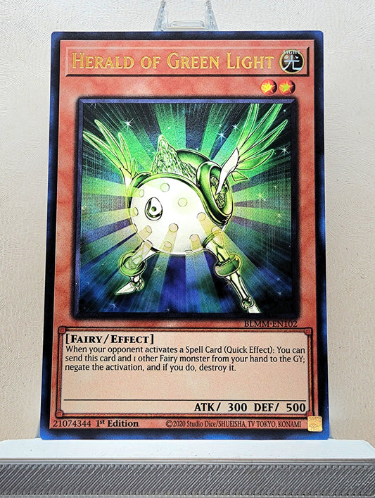 Yugioh! 1x Herald of Green Light (BLMM - Ultra Rare) 1st Edition