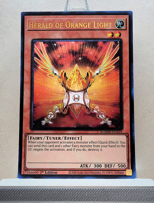 Yugioh! 1x Herald of Orange Light (BLMM - Ultra Rare) 1st Edition