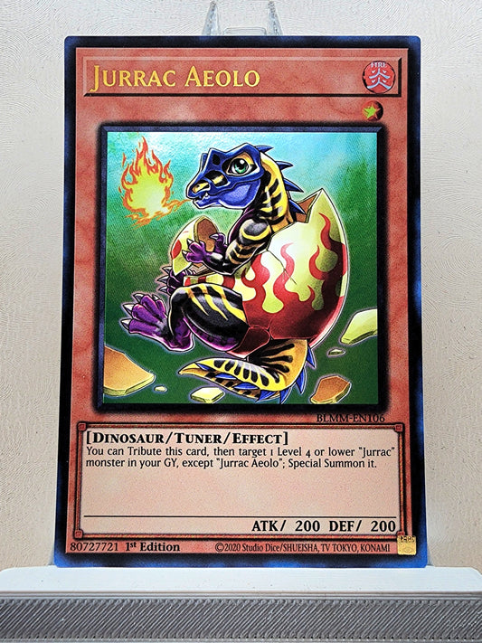 Yugioh! 1x Jurrac Aeolo (BLMM - Ultra Rare) 1st Edition