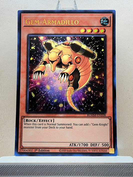 Yugioh! 1x Gem-Armadillo (BLMM - Ultra Rare) 1st Edition