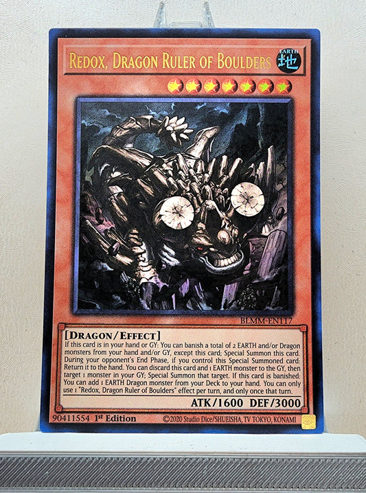 Yugioh! 1x Redox, Dragon Ruler of Boulders (BLMM - Ultra Rare) 1st Edition