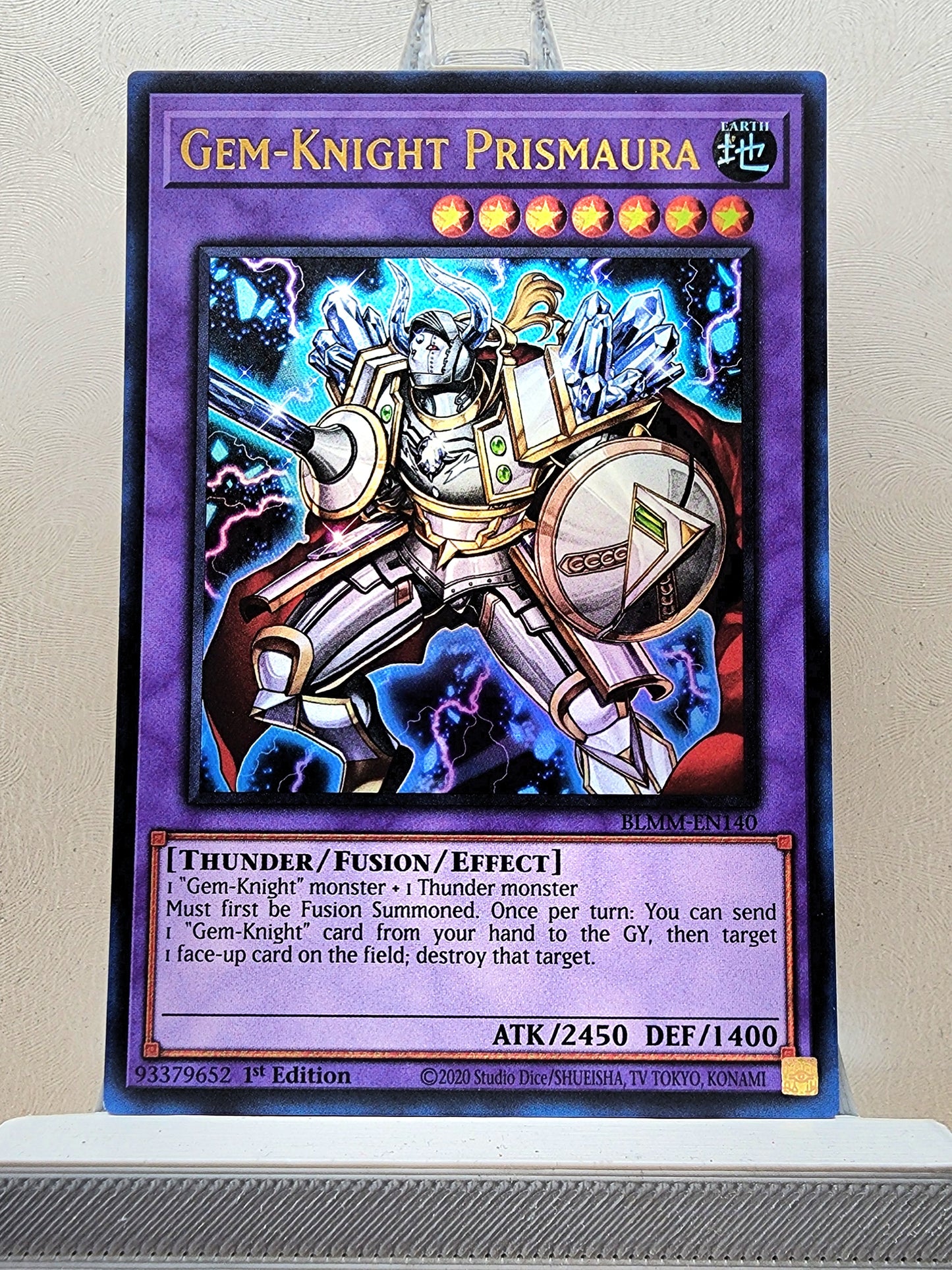 Yugioh! 1x Gem-Knight Prismaura (BLMM - Ultra Rare) 1st Edition
