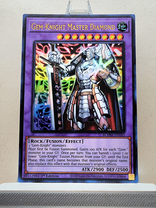 Yugioh! 1x Gem-Knight Master Diamond (BLMM - Ultra Rare) 1st Edition
