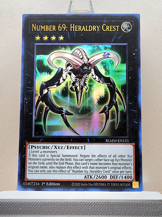 Yugioh! 1x Number 69: Heraldry Crest (BLMM - Ultra Rare) 1st Edition